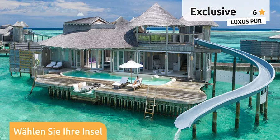 Die schönsten Luxushotels mit 6 Sternen auf den Malediven.