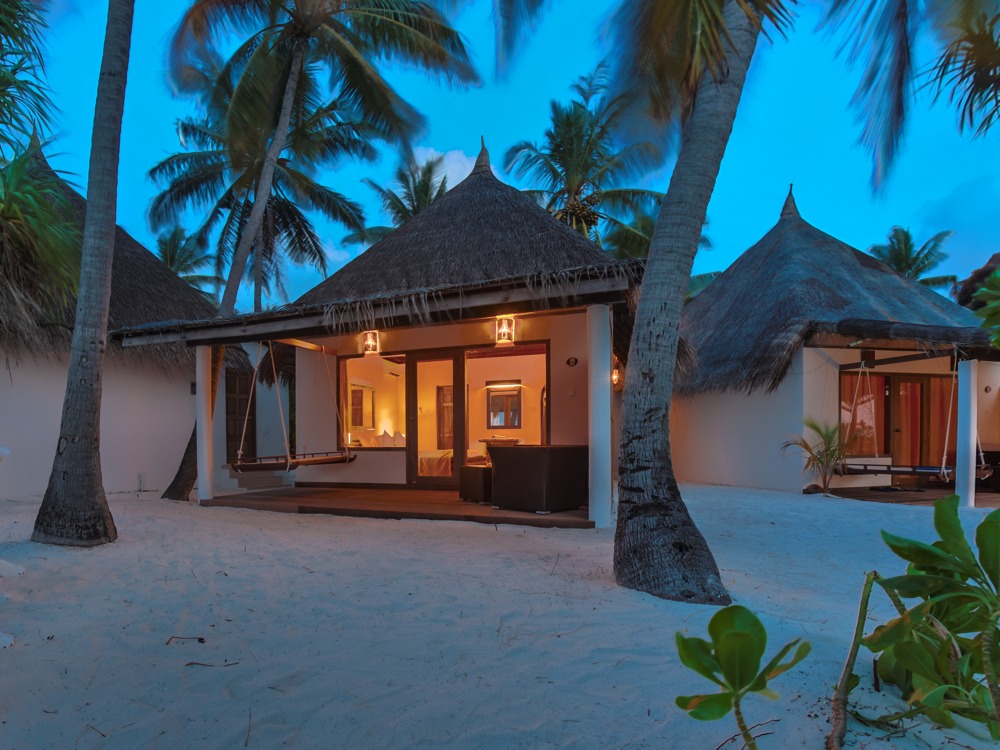 Angaga Island Ist Eine Idyllische Kleine Barfussinsel 